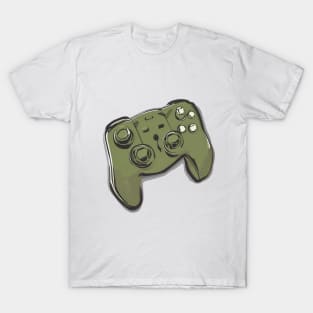 Camouflage Game Controller Illustration No. 547 T-Shirt